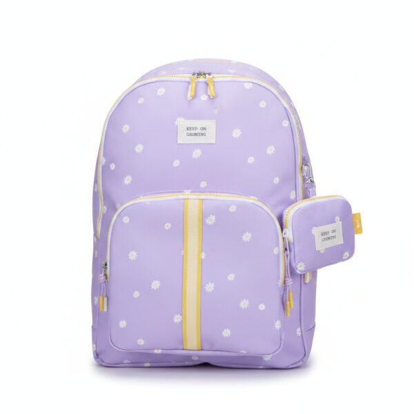 Trolley Backpack 2 Parts Daisy Lilac 44.5x33x15.5 cm#68477/2026