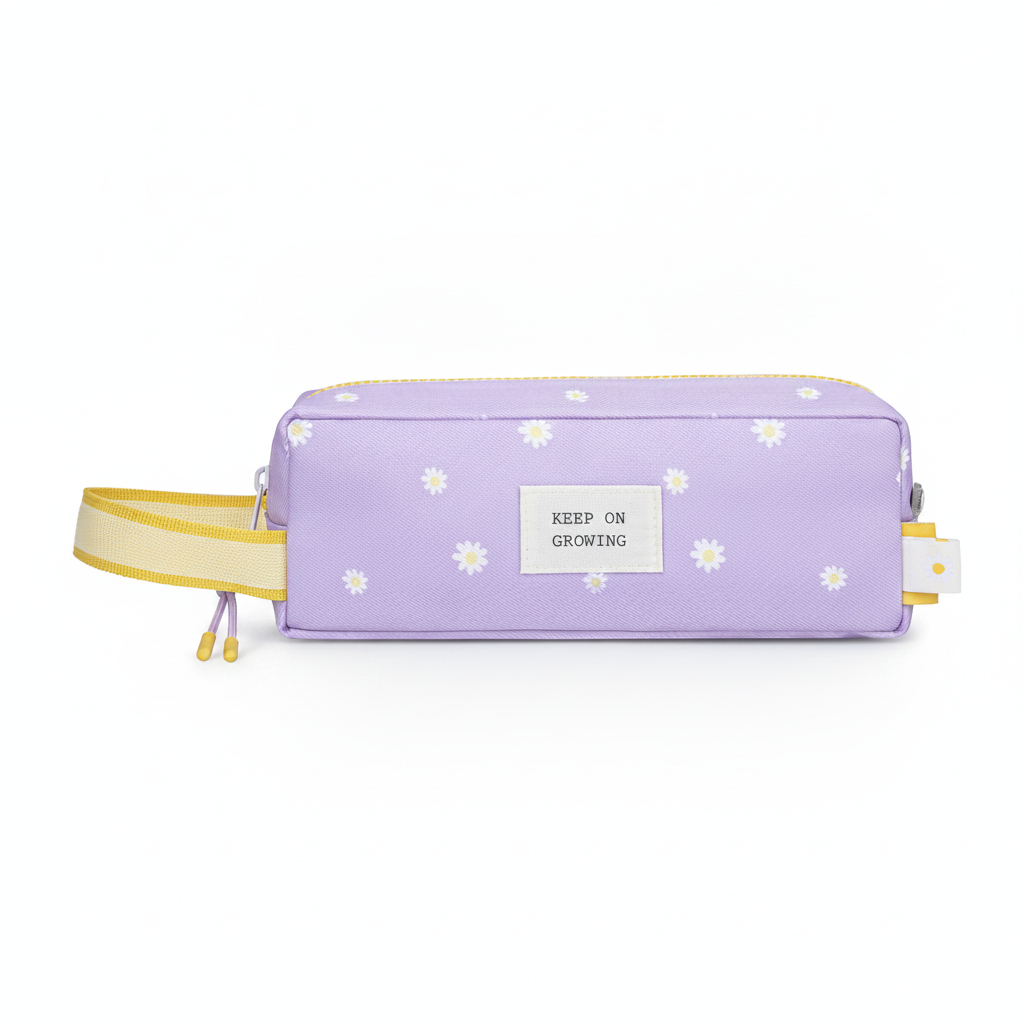 5600390684795 Pencil Case 1 Part Daisy Lilac 22x8.5x7 cm#68479/2026