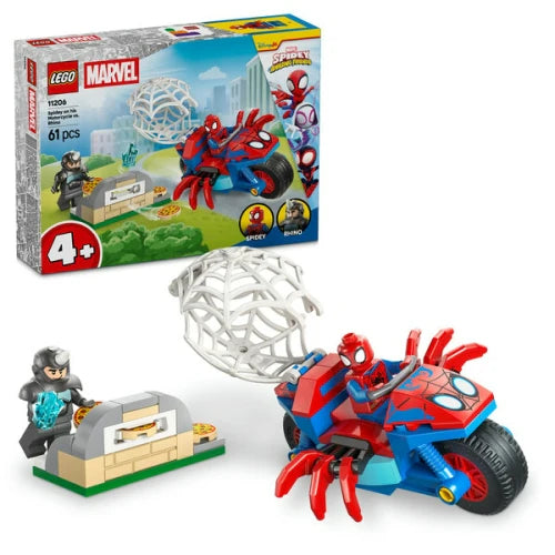 Spidey On His Motorcycle Vs Rhino