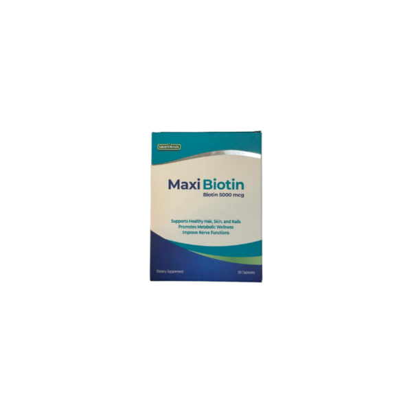 Maxi Biotin 30 Capsules Biotin 5000 Mcg