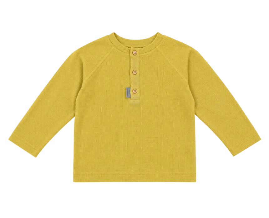 6 Zara Boys Mustard With Round Neck Long Sleeve Blouse - Image 1
