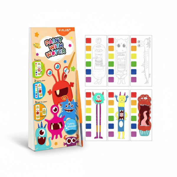 Funny Monster Paint With Water + Brush#YOYI-QT250402