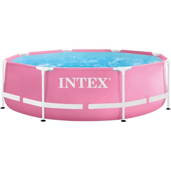 Pink Metal Frame Pool