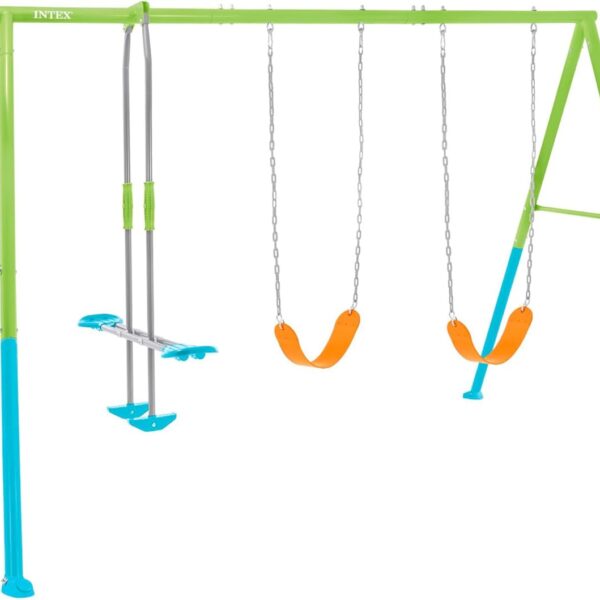 Three Feature Swing Set - Swing & Glider