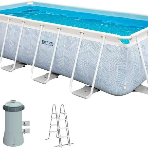 Chevron Prism Rectangular Pool Set 400x200x100 cm