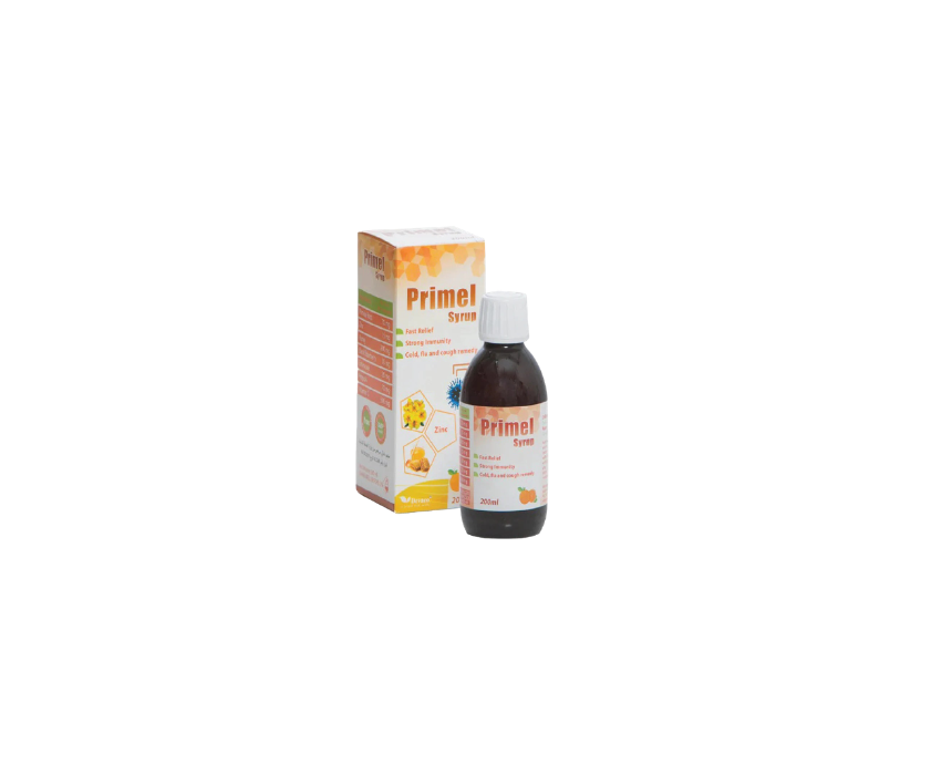 641 Primel Syrup 200ml Cold Flu and Cough Relief with Immunity Support - Image 1