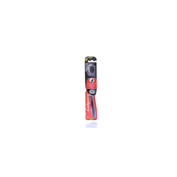 Charcoal Black Medium Toothbrush Colgate 360