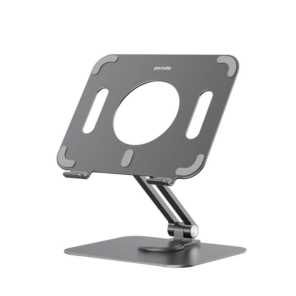 6849108441391 Tablet Stand Holder Angle Adjustable And Rotatable Grey#Pd-Aharts-Gy