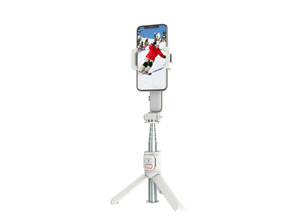 6849108441612 Gimbal Ati-Shake With Rotatable Central Control - White#Pd-Asgmrc-Wh