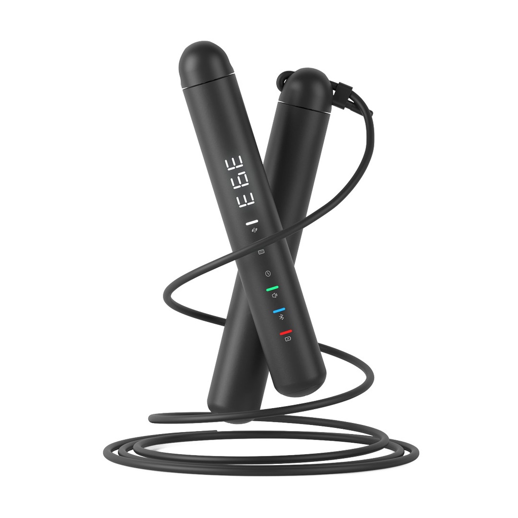 6849108442459 Lifestyle Smart Skipping Rope Black#Pd-Smvjp-Bk