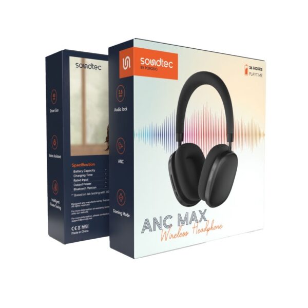 Soundtec Airpodmax Anc Headphone - Gold #PD-STWLEP023-GD