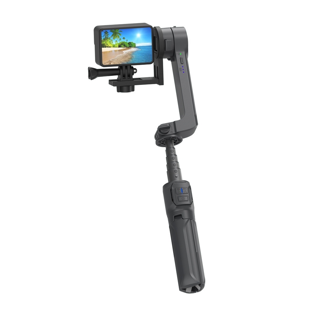 6849108447256 Anti-Shake Gimbal With Rotatable Central Control - Black #PD-LFST034-BK