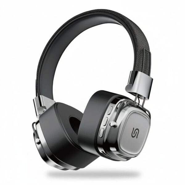 Soundtec Vintage Headphone - Black/Silver #PD-STWLEP037-BKSL