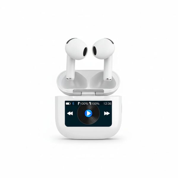 Soundtec Tws Anc Earphone With Touch Screen - White #PD-STWLEP039-WH