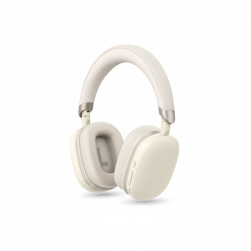 6849108448383-1 Soundtec Wireless Bluetooth Headphone Adjustable 360° Foldable 300Mah - Cre #PD-STWLEP041-CR