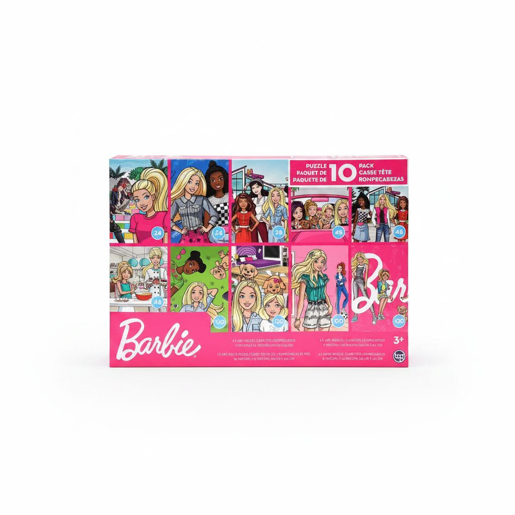 686141133335 Barbie 10Pk Puzzle#13333