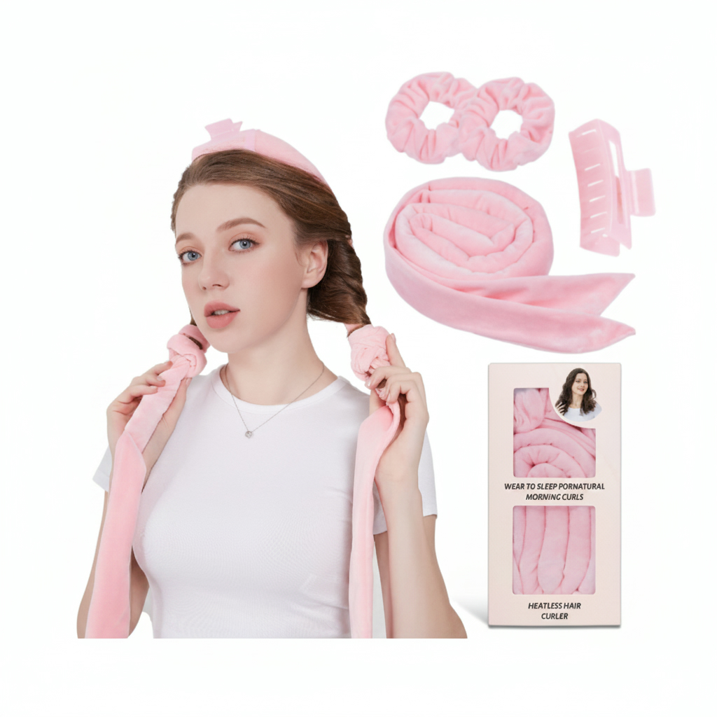 6926349307164 Ins Sleep Curling Iron/Suede Pink