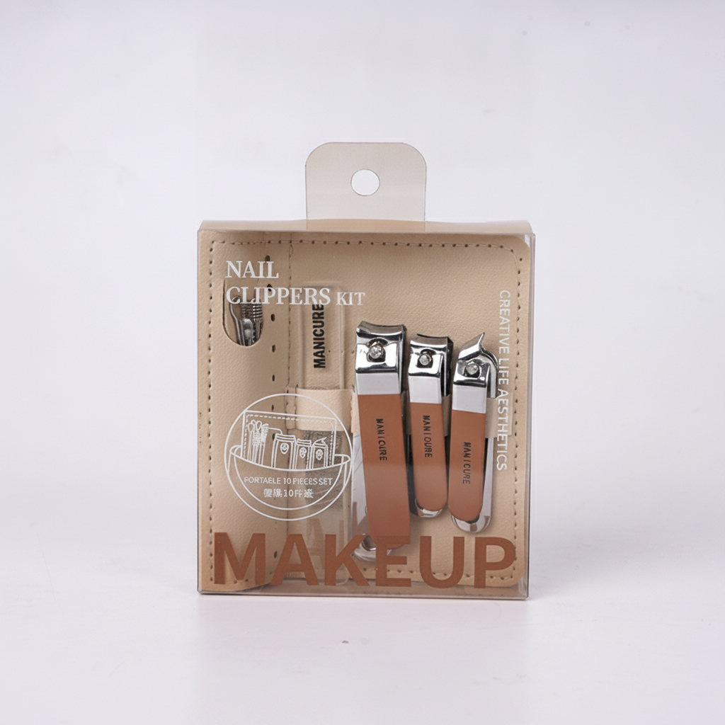6926349366246 Crystal Manicure Set 10-Piece Set/Beige