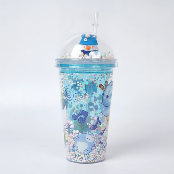 Double Plastic Sippy Cup/Mixed 450Ml