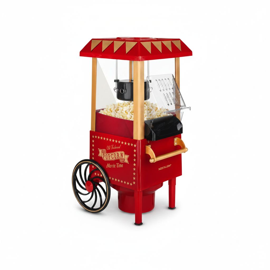 6935100182667 Vintage Popcorn Maker Red