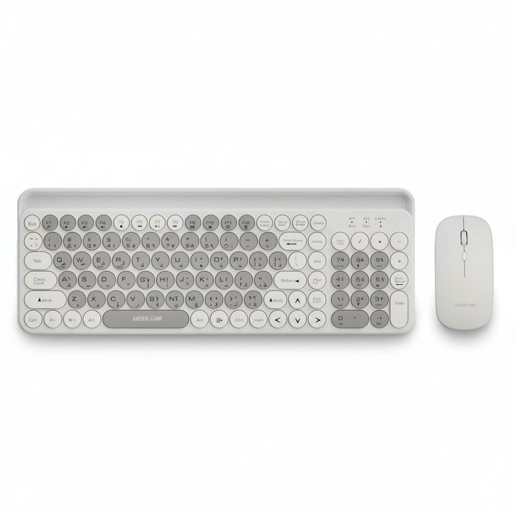 6935100183084-1 Wireless Duo Wireless Mouse +Keyboard - Grey #GNWLDUKYBKGY