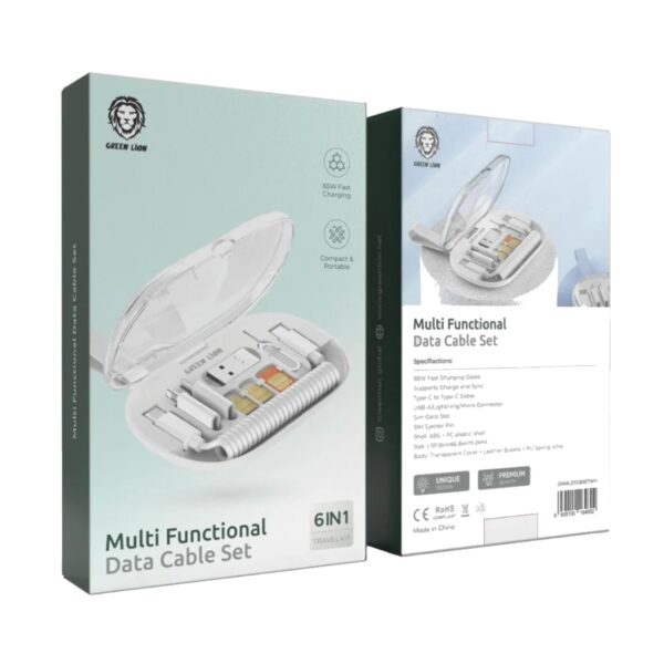 Multi Functional Data Cable Set White #GNMLDTCBSETWH