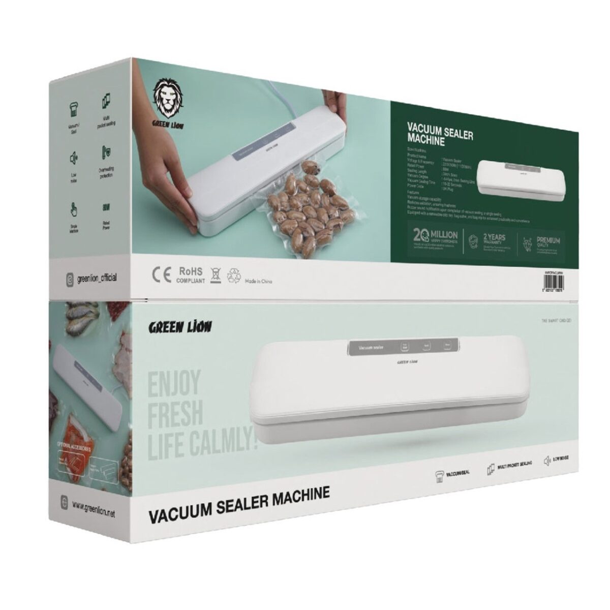 6935100188218 Vacuum Sealer Machine White #GNPORVACUMWH