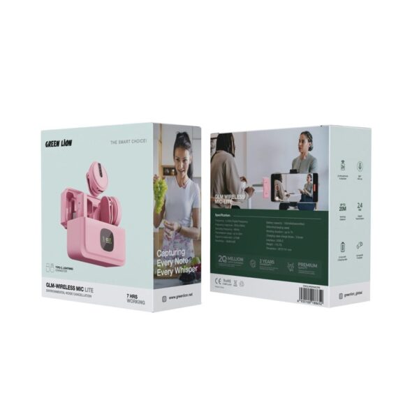 Glm-Wireless Mic Lite Pink #GNGLMWIMICPK