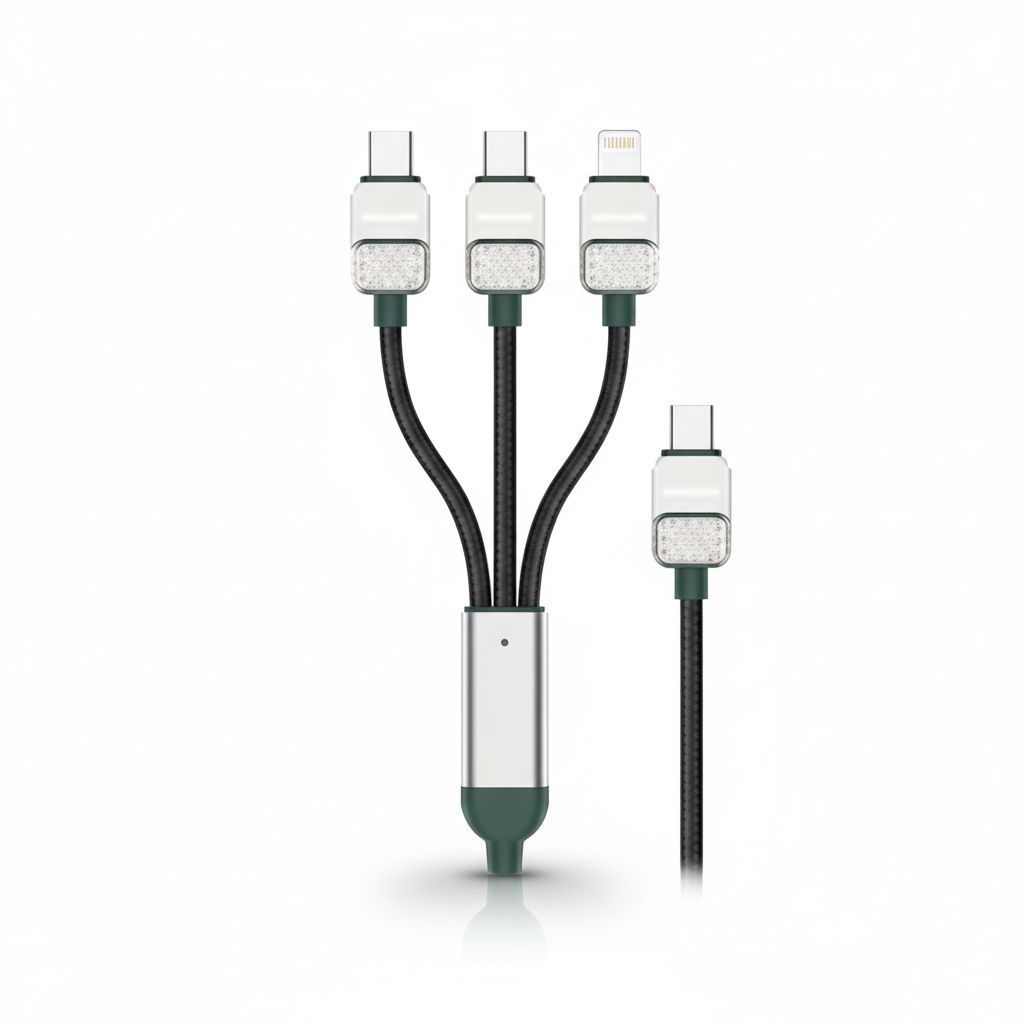 6935100194882-1 Electroplated Braided Cable Usb-A To Lightning Black #GNELUALG1BK