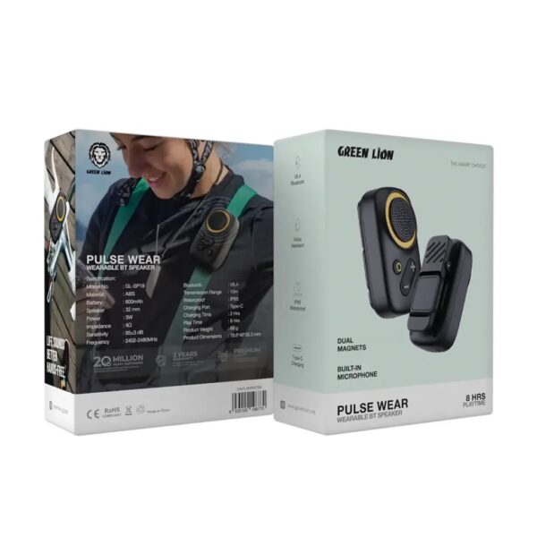 Pulse Wear Wearable Bt Speaker Black #GNPLSWRBTBK
