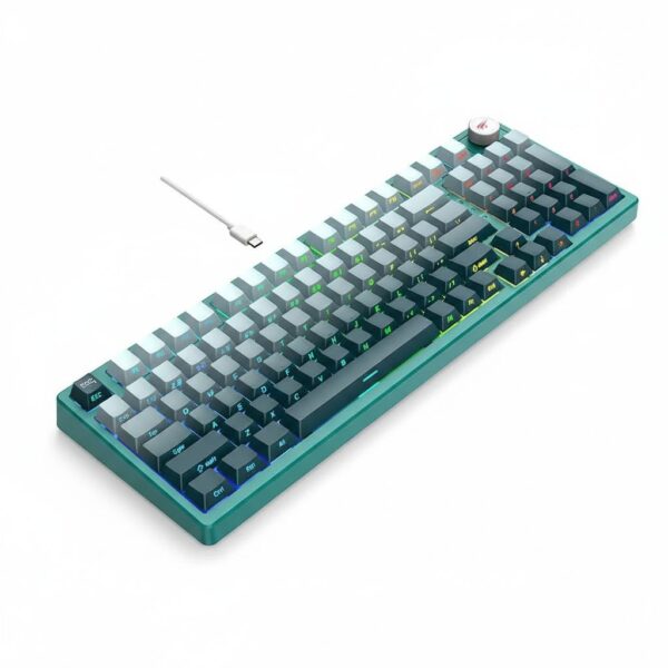 Gaming Keyboard RGB & White/Green #KB899L