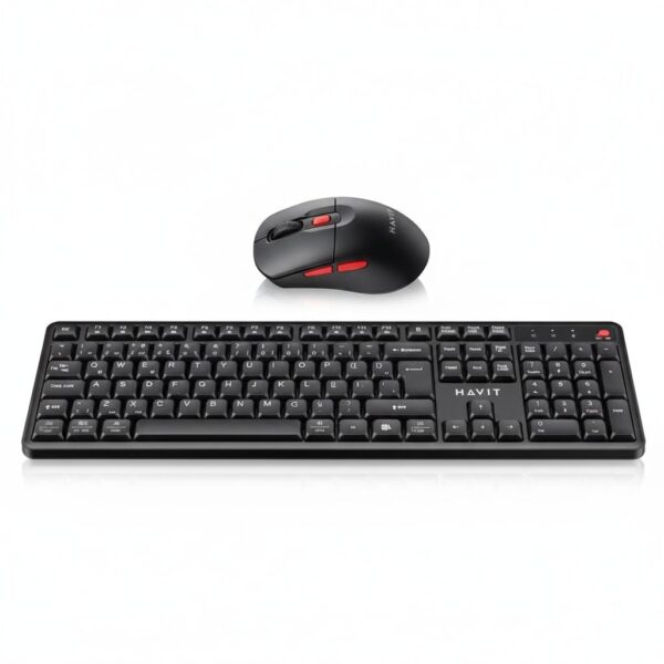 Wireless Keyboard & Mouse Combo & Black/Red #KB261WB