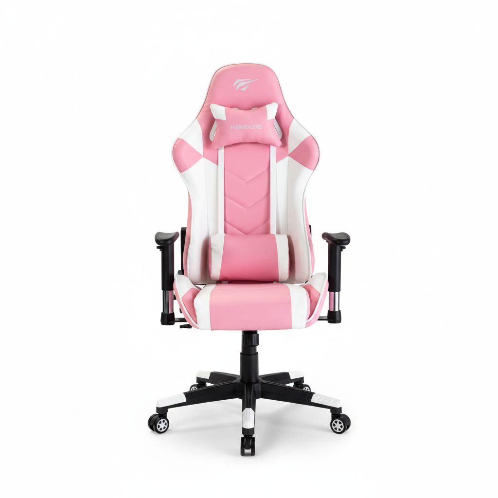 6939119034481 Gaming Chair Ergonomic & White/Pink #GC932