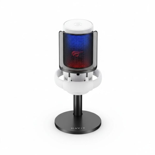 Live Streaming Microphone White #GK50