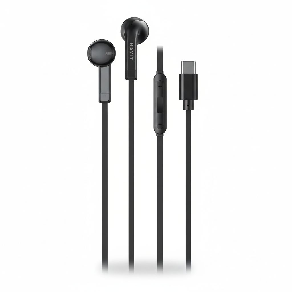 6939119077808-9 Wired Earphones Black #E336C