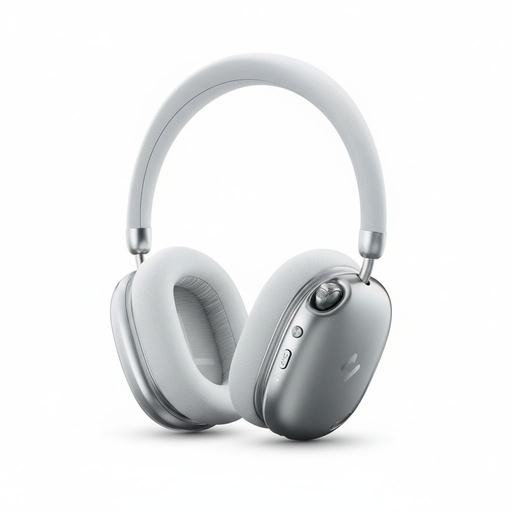 6939119093488-5 Bluetooth Headphones ANC Silver #H670BT