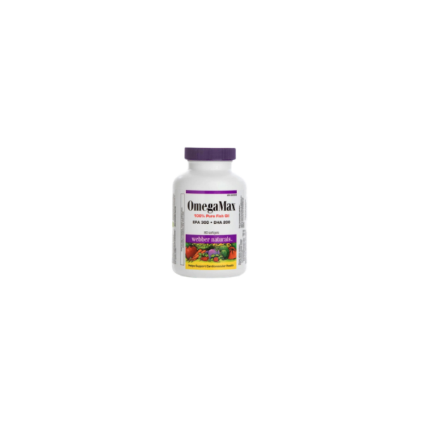 OmegaMax Pure Fish Oil Softgels Webber Naturals