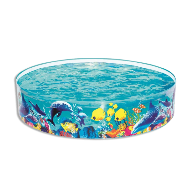 1.83mx38cm Round Fish Designed Pool