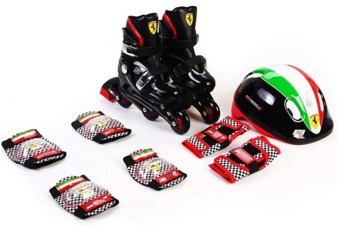 6944994935907_36f518a2-cbc6-4cb7-8e4b-1e016edbaa07 Ferrari Kids Skate Combo Set – Black 33-36