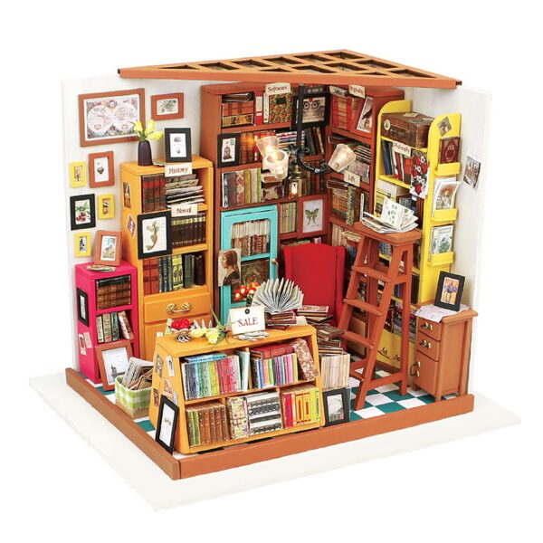 Diy Miniature House Kit Sam'S Study 221 Pcs#Dg102