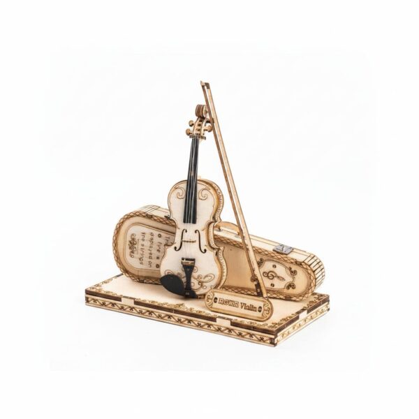 3D Wooden Puzzle - Violin 143 X 74 X 143 mm 117PCS #TG604K