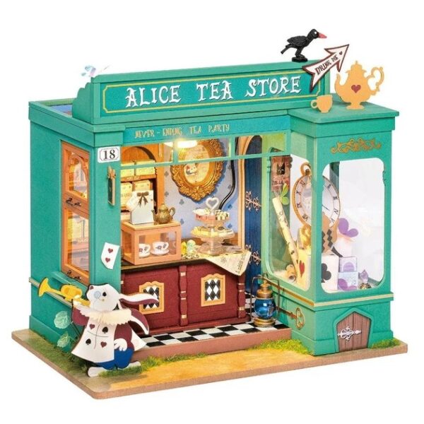 Diy Miniature House Kit Alice'S Tea Store#Dg156