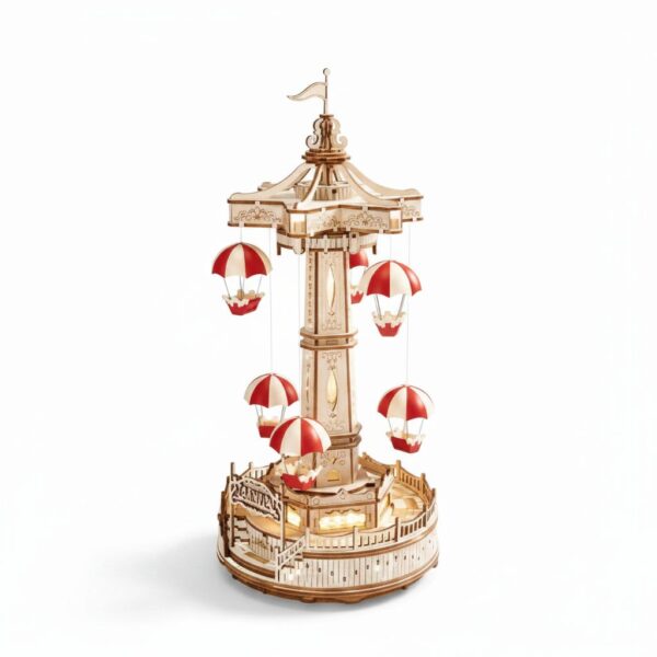 3D Wooden Puzzle - Parachute 140x 140x300 mm 335PCS #EA01