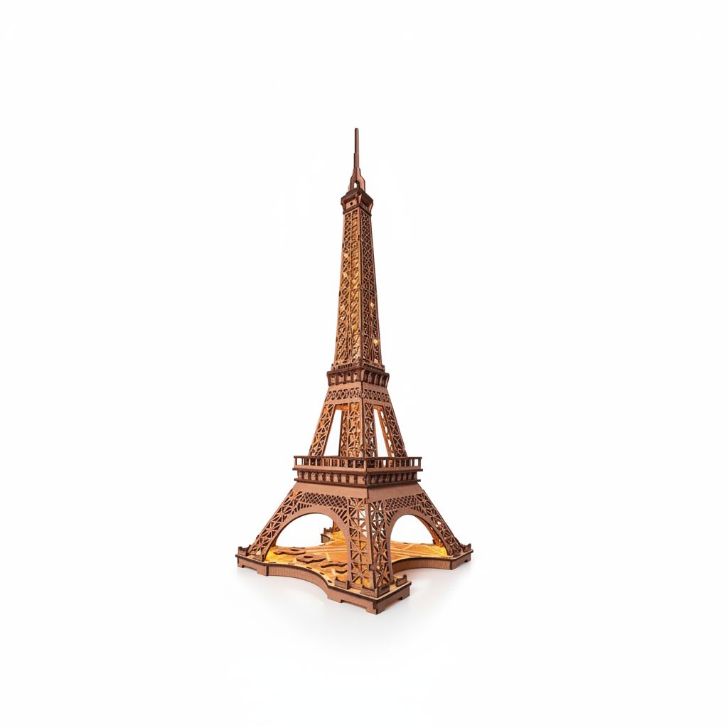 6946785119336 3D Wooden Puzzle - Night of the Eiffel Tower 213 x 213 x 517 mm 162 PCS #TGL01
