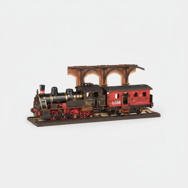 3D Wooden Puzzle - Steam Journey 38 X 124 X 144 mm 320PCS #TGS01