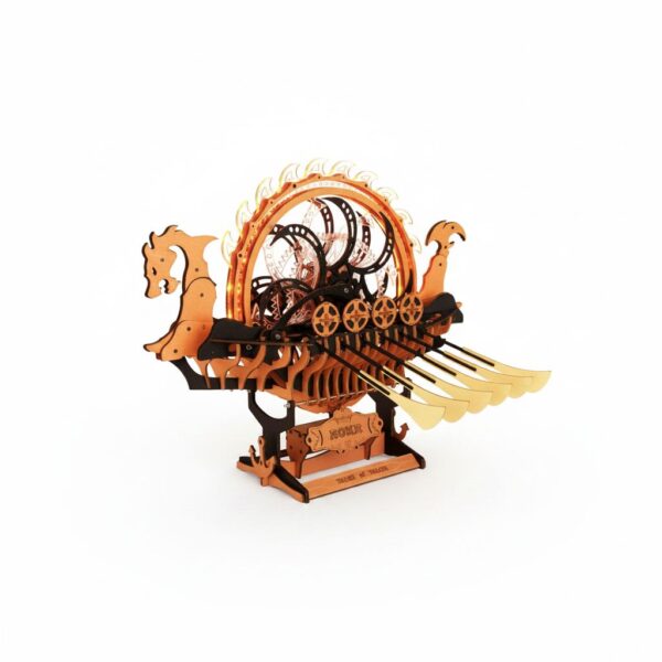 3D Wooden Puzzle - Viking Dragon Ship 465 X 460 X 367 mm 228pcs #LK802