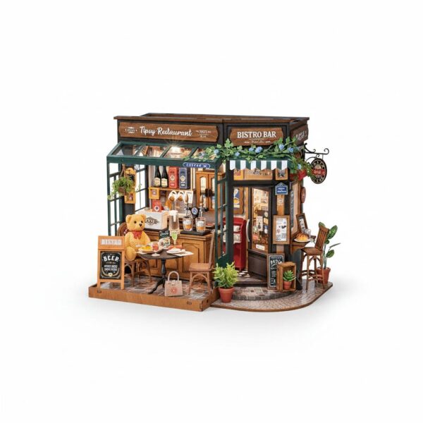 DIY Miniature House Kit - Tipsy Restaurant 238 X 180 X 182 mm 297 pcs #DG167