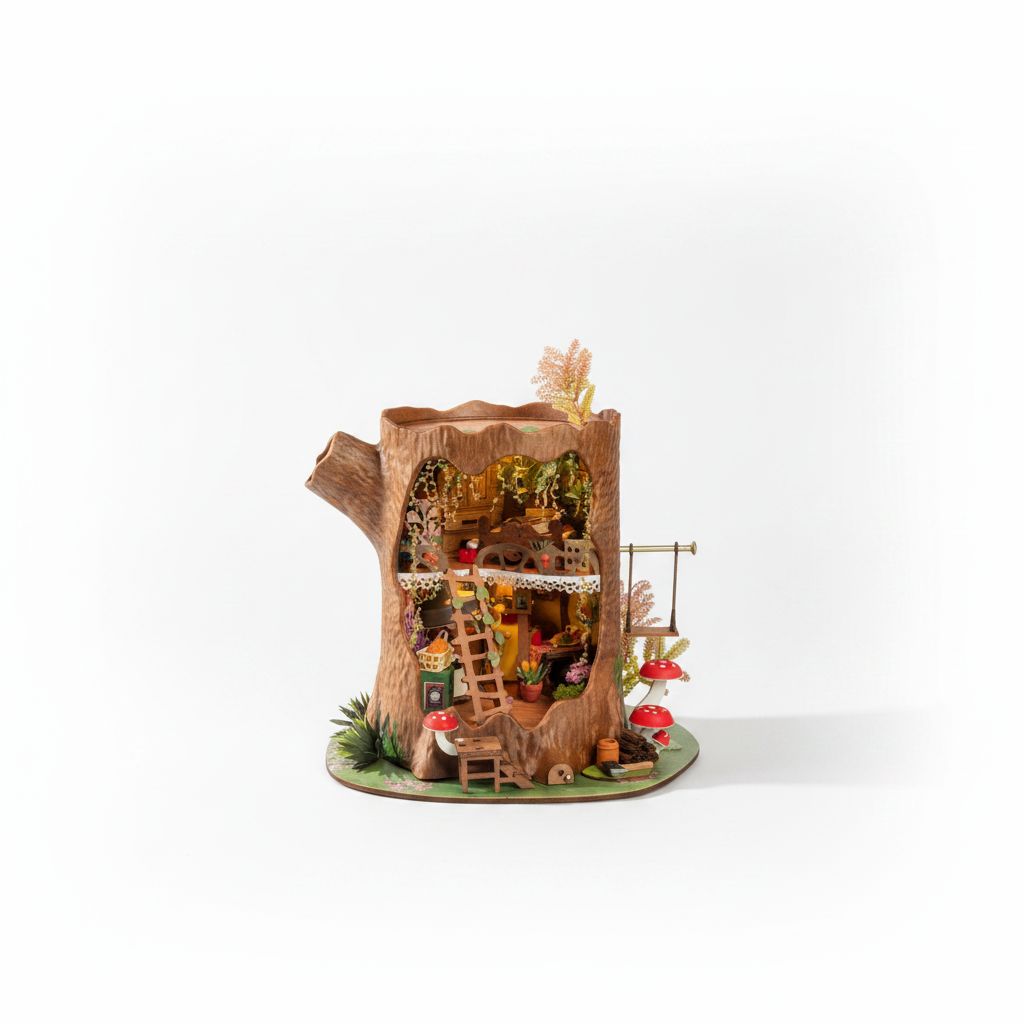 6946785126150 DIY Miniature House Kit - Fairytale Tree House #DG179