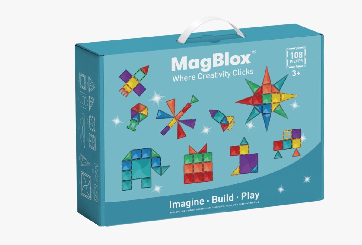 6975318461376 Magnetic Building Blocks & Tiles Set 101pcs#MB-101-BLOCKS