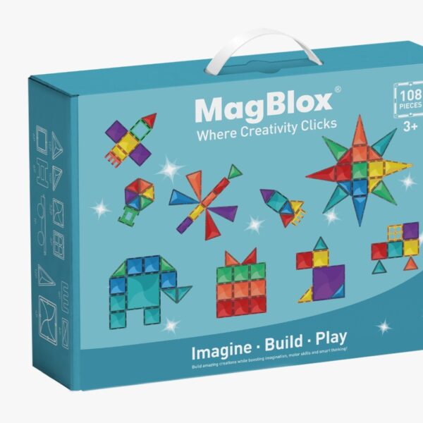 Magnetic Building Blocks & Tiles Set 101pcs#MB-101-BLOCKS